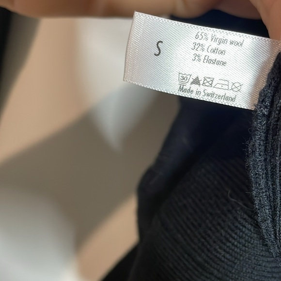 SOLD Wolford | Virgin Wool Blend Black Long Sleeve V-Neck Dress Size Small - Picture 6 of 7